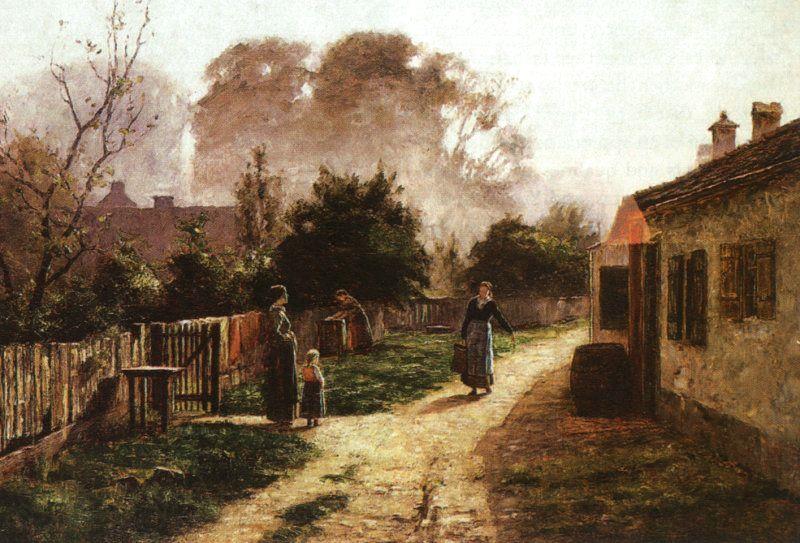 Theodore Clement Steele Village Scene